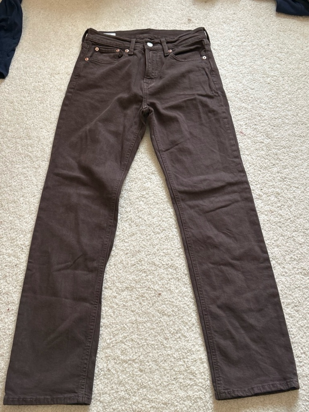 GAP '90s Straight High Rise Jeans - Brown